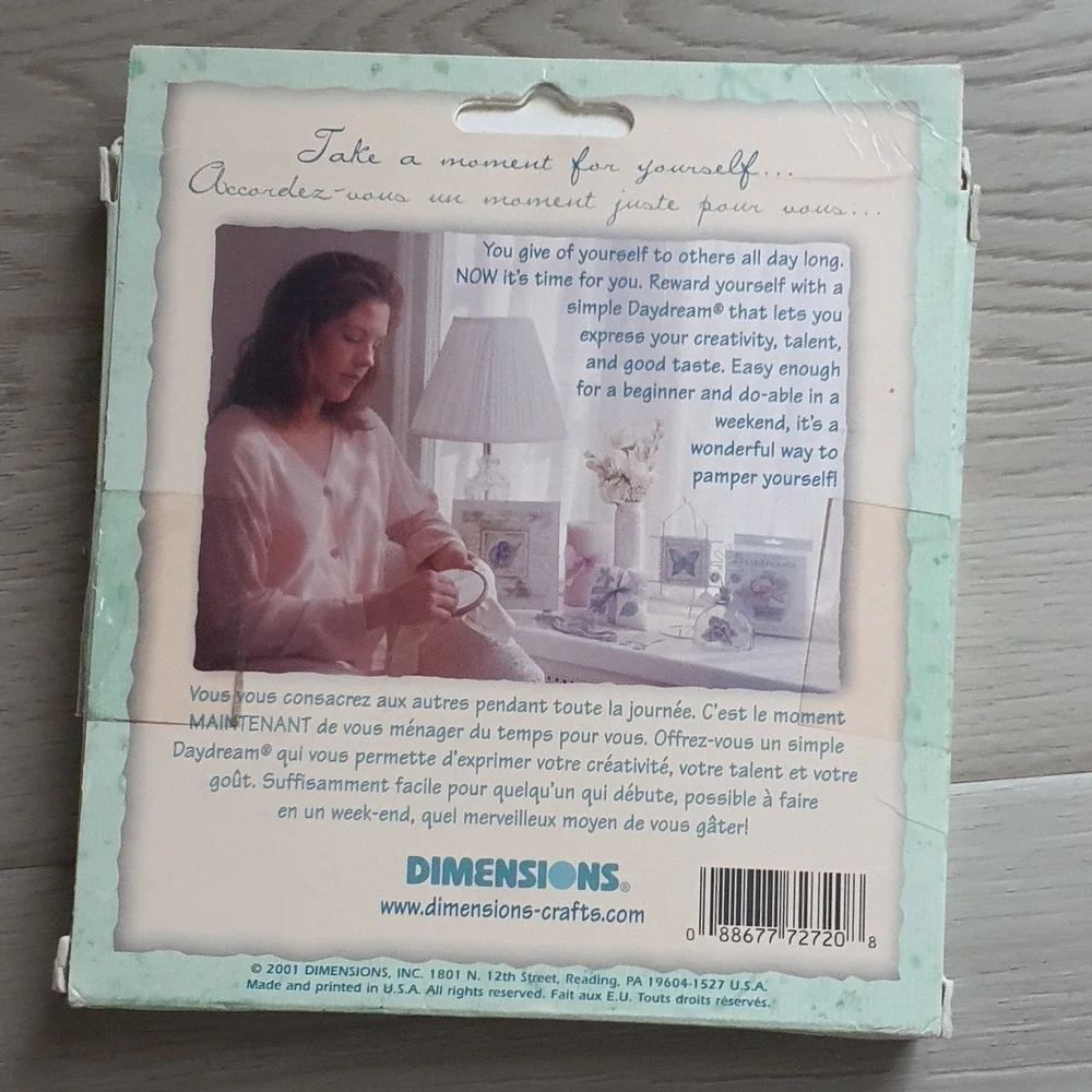 Dimensions Daydreams Petite In Glass Counted Cross Stitch Kit 72720 Teatime 2001
